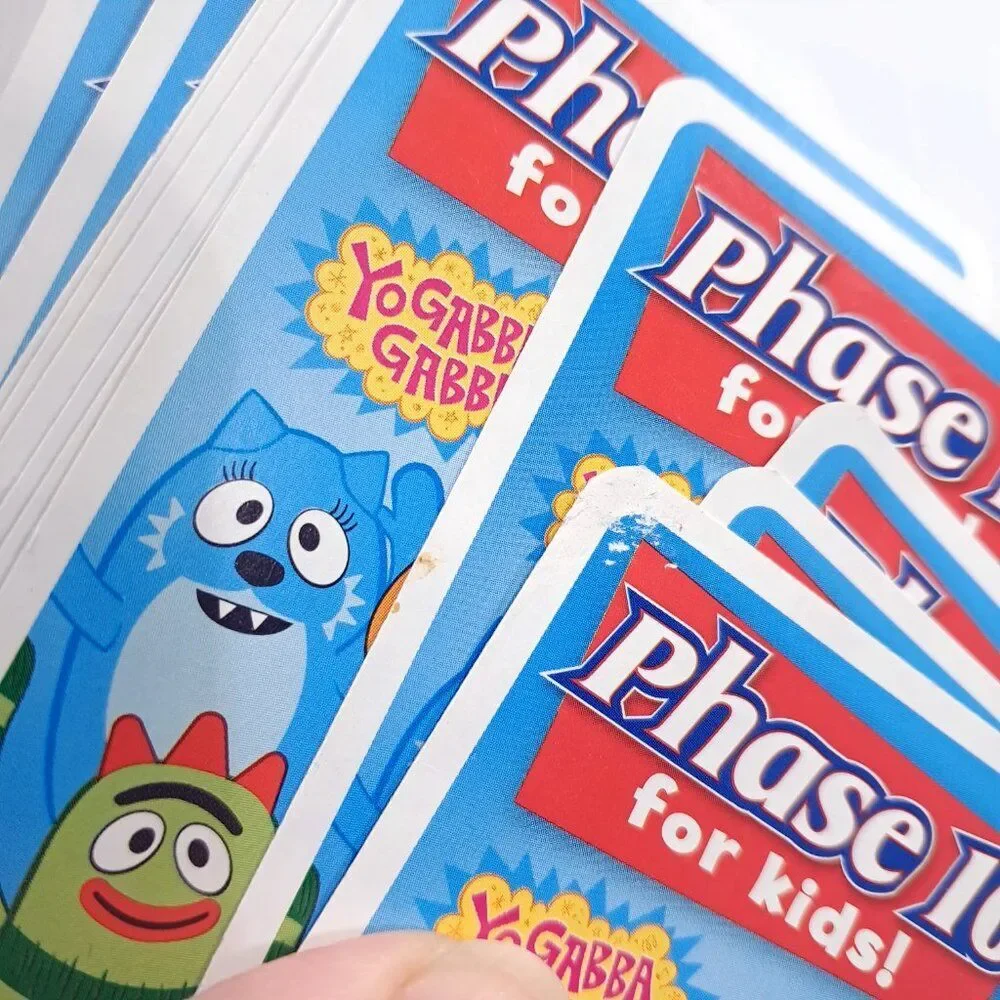Phase 10 For Kids!‎ Card Game YO GABBA GABBA Fundex 2008 complete Vintage